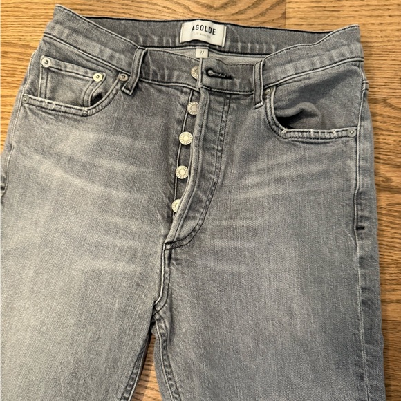 Agolde mid/high waisted skinny jean, Grey size 27 - Picture 3 of 4